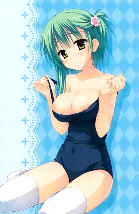 スク水(スクール水着)を着てる可愛い女の子の二次エロ画像③　100枚 55