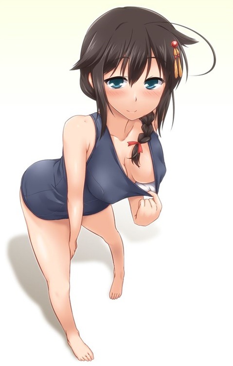 スク水(スクール水着)を着てる可愛い女の子の二次エロ画像④　100枚 75