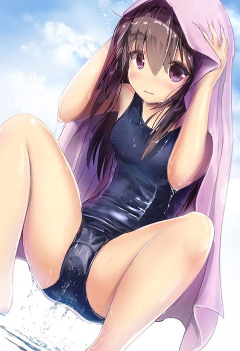 スク水(スクール水着)を着てる可愛い女の子の二次エロ画像⑥　100枚 8