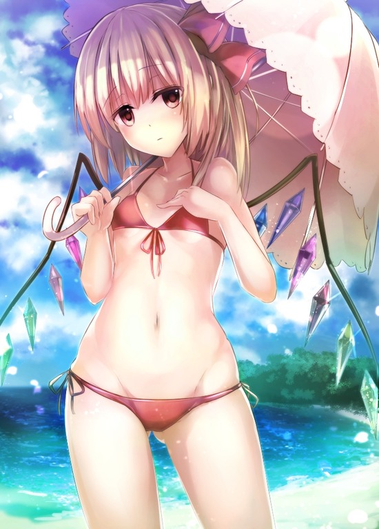 【二次エロ】【東方】フランドール・スカーレットちゃんのセクシャルパンティー丸見えで可愛く恥じらう乙女チックな画像まとめｗｗｗ１ 2