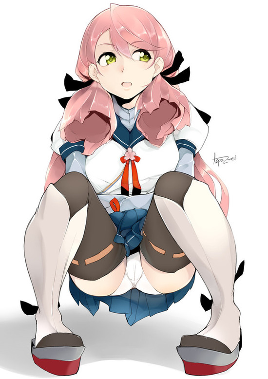 【二次】【艦これ】ピンク髪が萌えまくりな後背位（あかし）のプチエロ制服画像がみたい！ 24