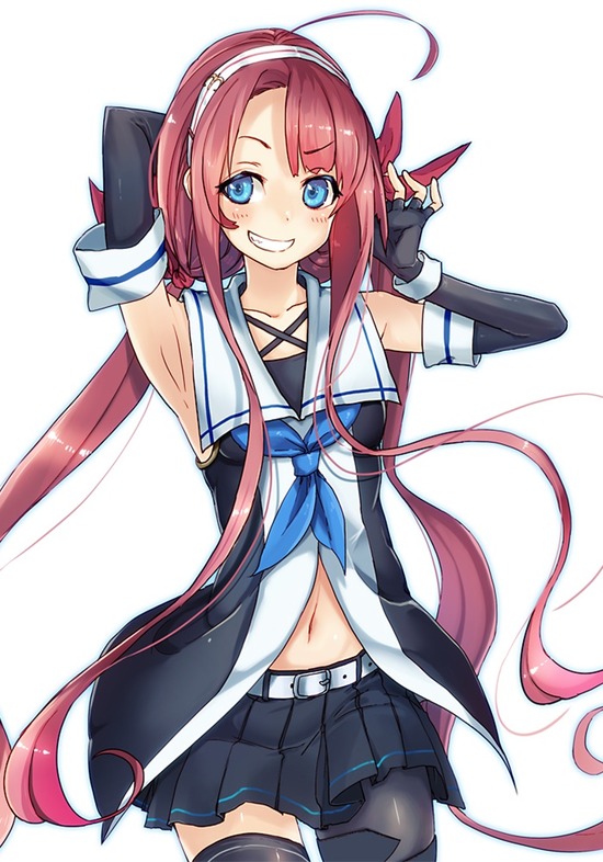 【非エロ】【二次画像】可愛い艦これ娘「江風ちゃん」のピンク髪に萌えキュンな画像がみたい！① 12