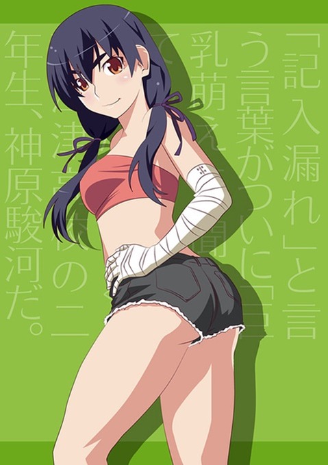 【物語シリーズ】神原駿河の二次エロ画像　100枚 88