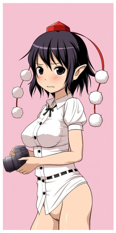 裸にシャツを羽織った女の子の二次エロ画像⑮　25枚 17