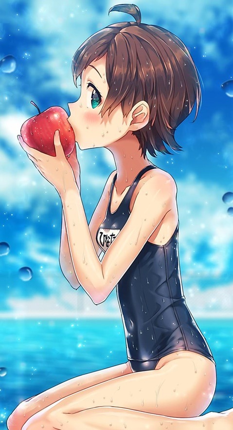 スク水(スクール水着)を着てる可愛い女の子の二次エロ画像⑥　100枚 34