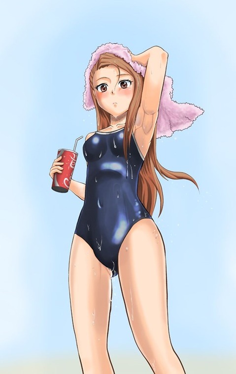 スク水(スクール水着)を着てる可愛い女の子の二次エロ画像④　100枚 78