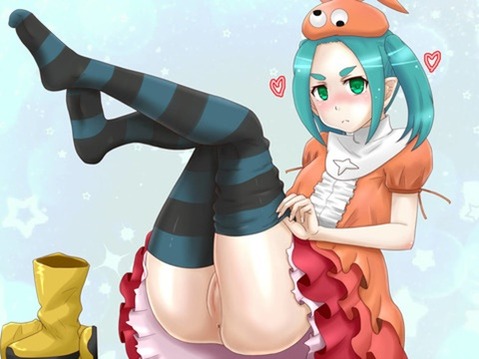 ニーソ・ニーハイを履いた女の子の二次エロ画像③　100枚 48