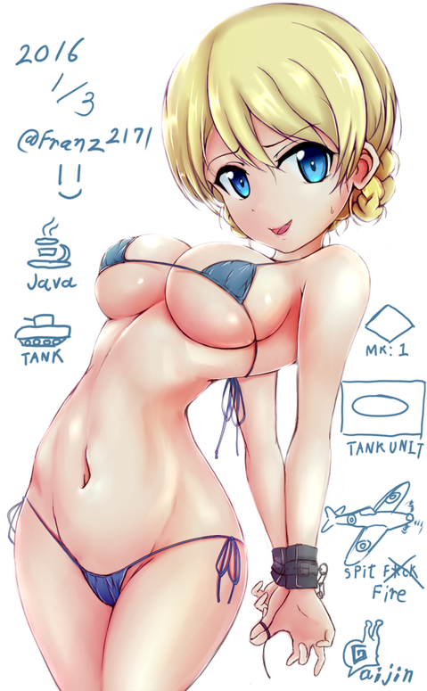 【ガルパン】ダージリンの二次エロ画像　100枚【ガールズ＆パンツァー】 15