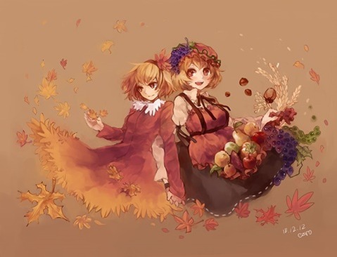【東方】秋穣子・秋静葉の二次エロ画像②　100枚【東方Project】 43