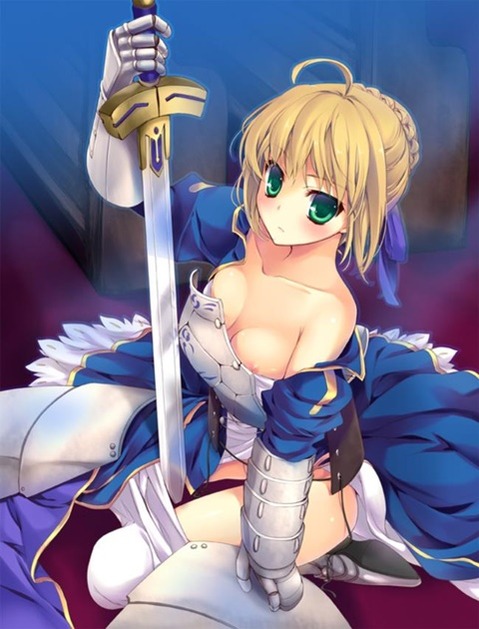 【Fate】セイバーの二次エロ画②　100枚 63