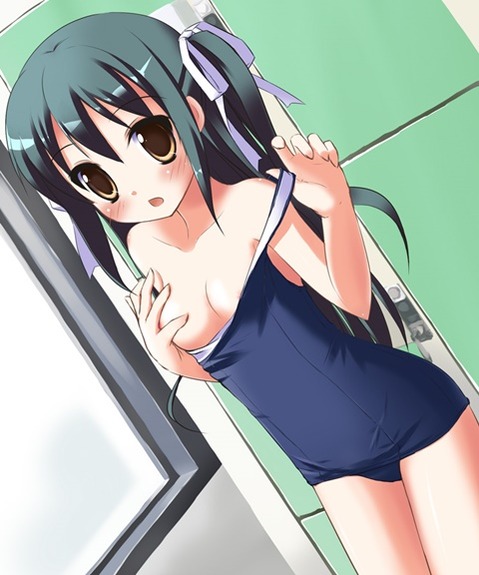 スク水(スクール水着)を着てる可愛い女の子の二次エロ画像①　100枚 75