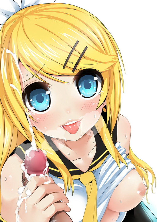 【二次エロ】おチンチン大好きな女の子たちがぶっかけ覚悟でご奉仕している画像がみたい！ 19