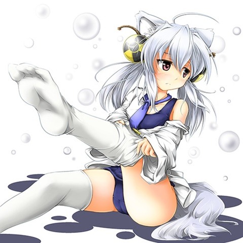 ニーソ・ニーハイを履いた女の子の二次エロ画像⑧　100枚 9