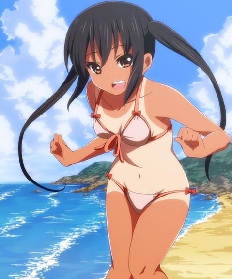 日焼け跡が色っぽい女の子の二次エロ画像①　100枚 54