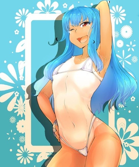 日焼け跡が色っぽい女の子の二次エロ画像①　100枚 6