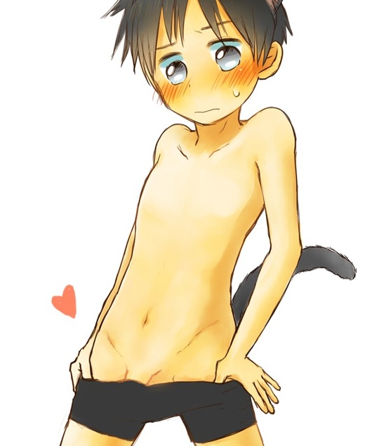 【二次エロ】【ショタ】猫耳をつけたショタがセクシーな表情をしちゃう可愛いらしい画像がみたい！ 16