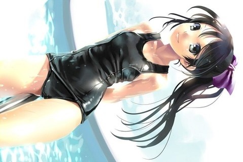 スク水(スクール水着)を着てる可愛い女の子の二次エロ画像①　100枚 67