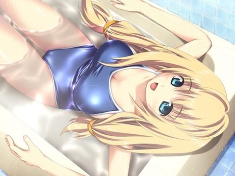 スク水(スクール水着)を着てる可愛い女の子の二次エロ画像④　100枚 16