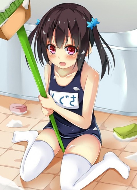 スク水(スクール水着)を着てる可愛い女の子の二次エロ画像②　100枚 29