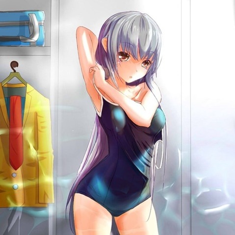 スク水(スクール水着)を着てる可愛い女の子の二次エロ画像⑥　100枚 16