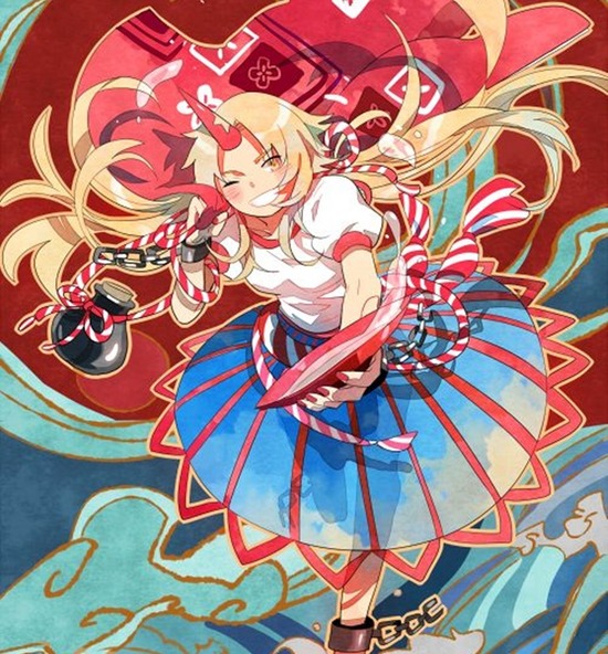 【二次エロ】【東方Project】角が生えた二次キャラ、星熊勇儀姐さんの爆乳オッパイにハマりそうな画像がみたい！② 17