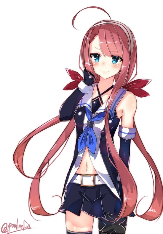 【非エロ】【二次画像】可愛い艦これ娘「江風ちゃん」のピンク髪に萌えキュンな画像がみたい！① 16