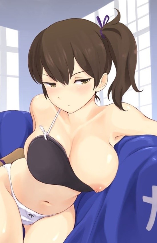【二次エロ】【艦これ】巨乳すぎるオッパイで思わず勃起しちゃう加賀のエロ画像がみたい！ 21