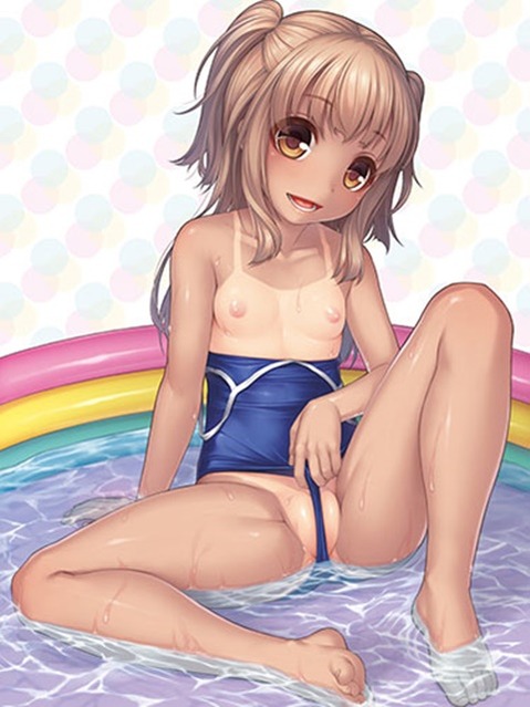 日焼け跡が色っぽい女の子の二次エロ画像①　100枚 83