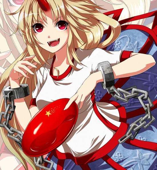 【二次エロ】【東方Project】角が生えた二次キャラ、星熊勇儀姐さんの爆乳オッパイにハマりそうな画像がみたい！① 1
