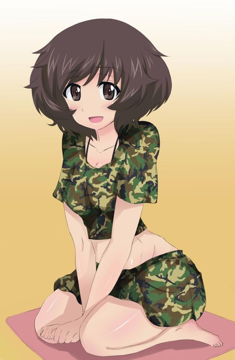 【ガルパン】秋山優花里の二次エロ画像　100枚【ガールズ＆パンツァー】 42