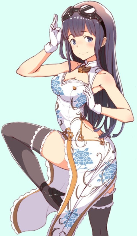 ニーソ・ニーハイを履いた女の子の二次エロ画像⑦　100枚 20