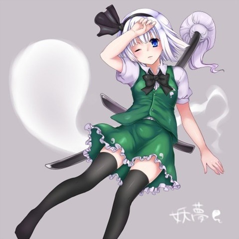 ニーソ・ニーハイを履いた女の子の二次エロ画像⑧　100枚 19