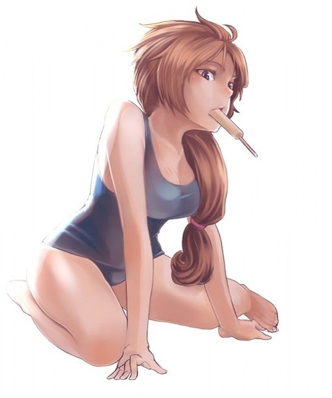 スク水(スクール水着)を着てる可愛い女の子の二次エロ画像①　100枚 49