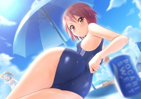 スク水(スクール水着)を着てる可愛い女の子の二次エロ画像②　100枚 22