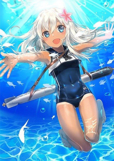 スク水(スクール水着)を着てる可愛い女の子の二次エロ画像①　100枚 21
