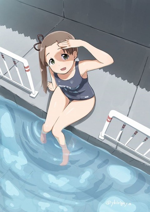 スク水(スクール水着)を着てる可愛い女の子の二次エロ画像⑤　100枚 40