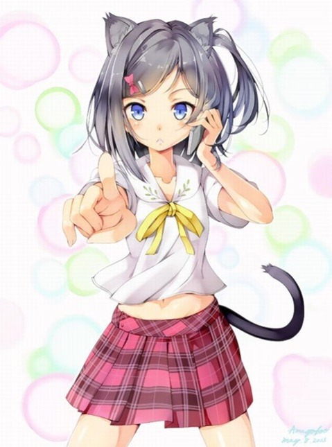 猫耳が可愛い女の子の二次エロ画像⑤　100枚 1