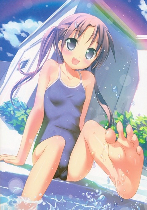 スク水(スクール水着)を着てる可愛い女の子の二次エロ画像③　100枚 71