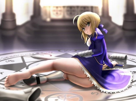 【Fate】セイバーの二次エロ画②　100枚 68