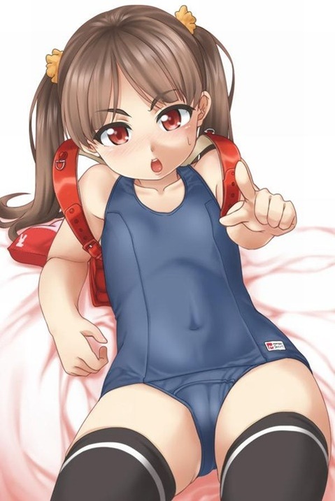 スク水(スクール水着)を着てる可愛い女の子の二次エロ画像①　100枚 35