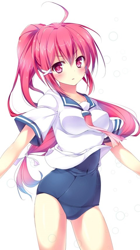 スク水(スクール水着)を着てる可愛い女の子の二次エロ画像⑥　100枚 63