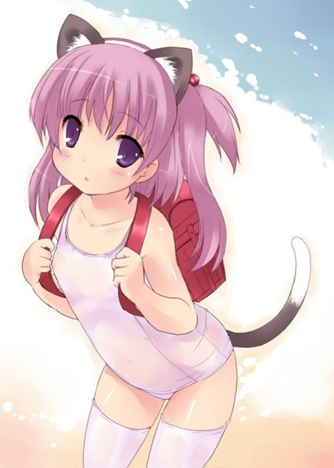 スク水(スクール水着)を着てる可愛い女の子の二次エロ画像③　100枚 26
