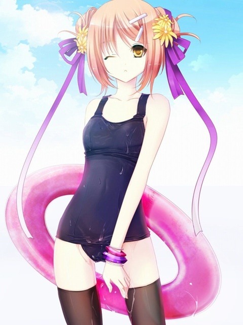 スク水(スクール水着)を着てる可愛い女の子の二次エロ画像④　100枚 94