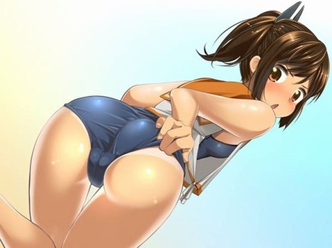 スク水(スクール水着)を着てる可愛い女の子の二次エロ画像③　100枚 47