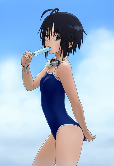 スク水(スクール水着)を着てる可愛い女の子の二次エロ画像⑤　100枚 78