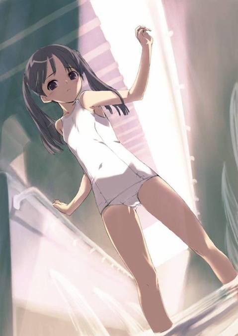 スク水(スクール水着)を着てる可愛い女の子の二次エロ画像④　100枚 60