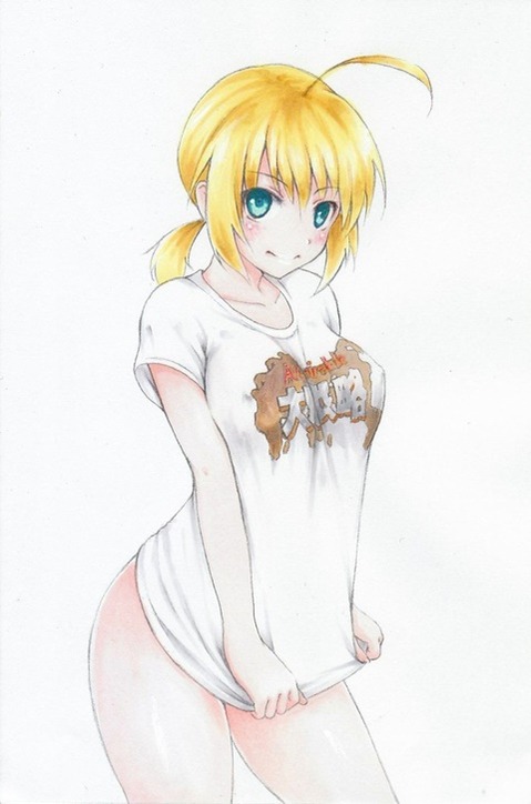 【Fate】セイバーの二次エロ画④　100枚 34