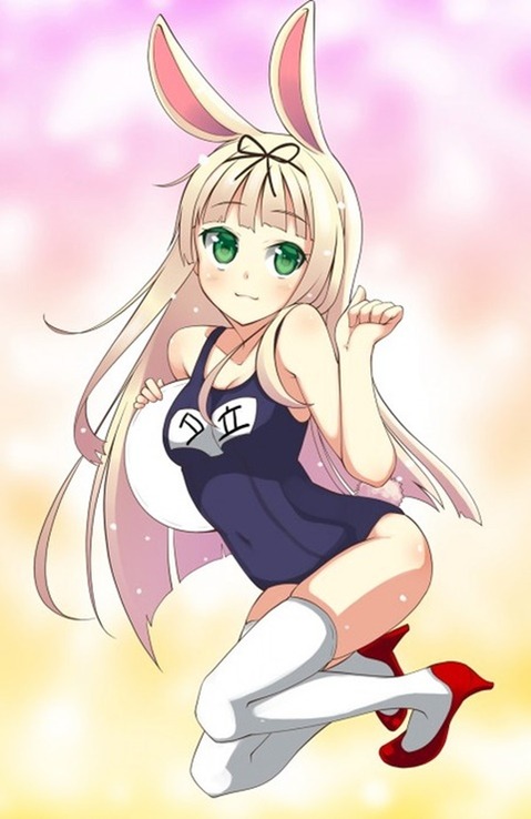 スク水(スクール水着)を着てる可愛い女の子の二次エロ画像③　100枚 60