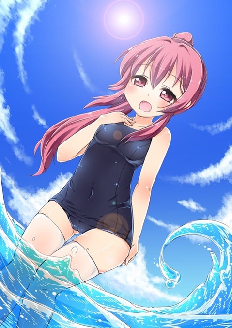 スク水(スクール水着)を着てる可愛い女の子の二次エロ画像④　100枚 76
