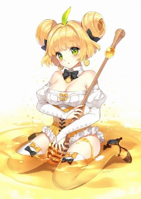 ニーソ・ニーハイを履いた女の子の二次エロ画像⑥　100枚 17